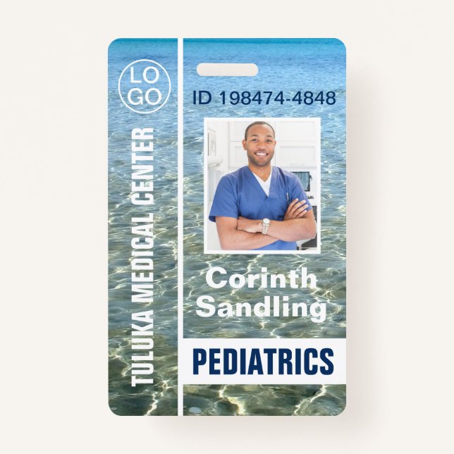 Medica Photo ID Ocean Breeze ID Badge (Front)