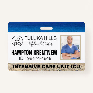 Medica Photo ID Surfs Up ID Badge