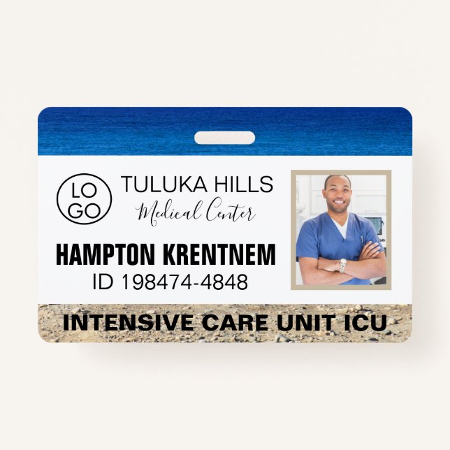 Medica Photo ID Surfs Up ID Badge (Front)