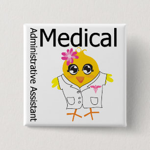 Medical Administrative Assistant 15 Cm Square Badge