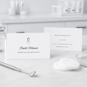 Medical Aesthetician Minimal Elegant Business Card