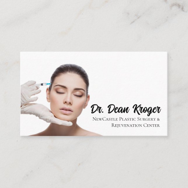 Medical Aesthetics and Plastic Surgery  Business Card (Front)