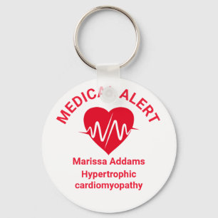 Medical Alert, Heart Patient Key Ring