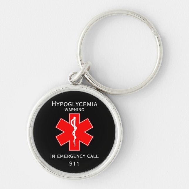 Medical Alert ID Medical Epilepsy Key Ring (Front)
