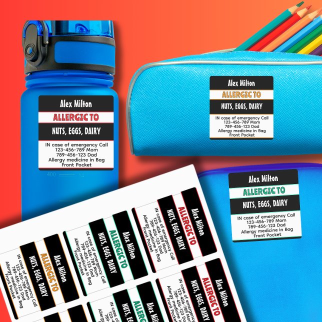 Medical Alert Kids Allergy Alert School Daycare  (Creator Uploaded)