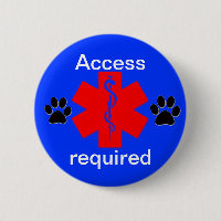 medical alert symbol service dog access required