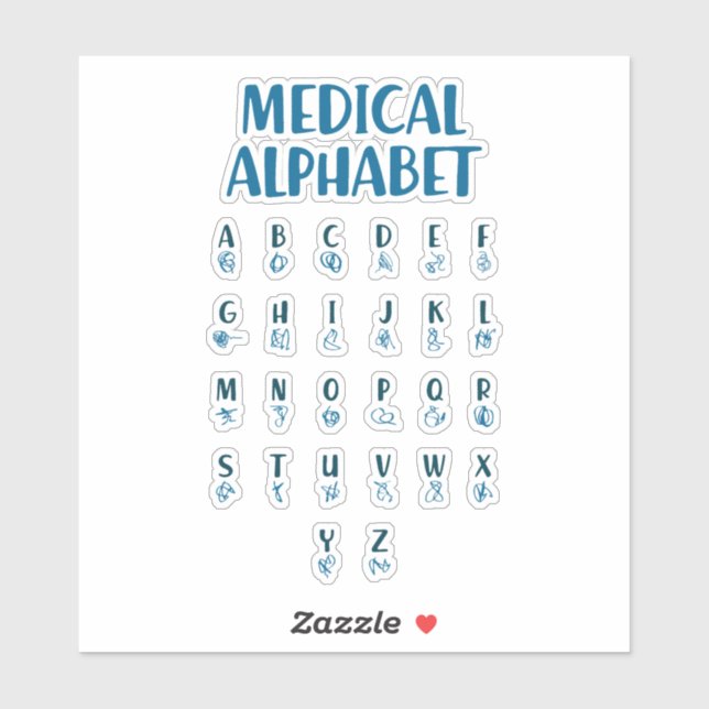 Medical Alphabet (Sheet)