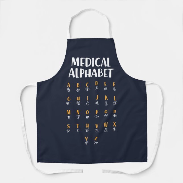 Medical Alphabet Apron (Front)