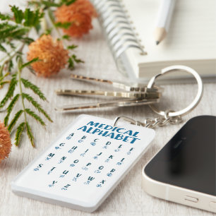 Medical Alphabet Key Ring