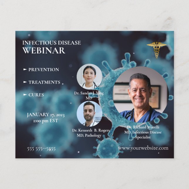 Medical and Health Care Webinar Flyer (Front)