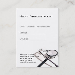 Medical appointment  Card