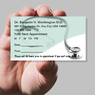 Medical Appointment Cards