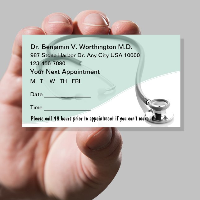 Medical Appointment Cards (medical office appointment cards)