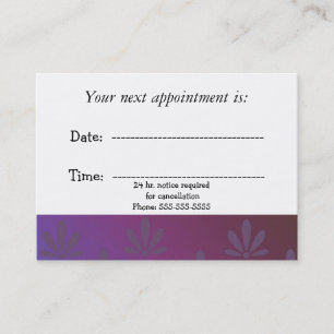 Medical Appointment Modern Floral Card