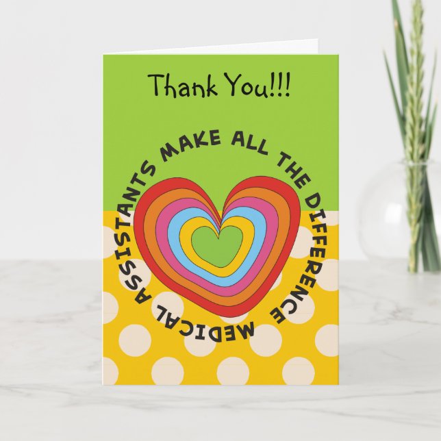 Medical Assistant Appreciation Card (Front)