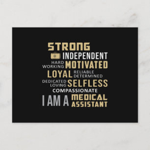 Medical Assistant Assistants Doctor Nurse Funny Postcard
