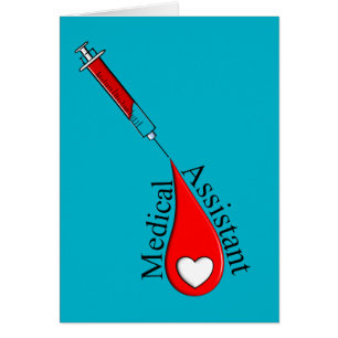 Medical Assistant Blood Drop Art