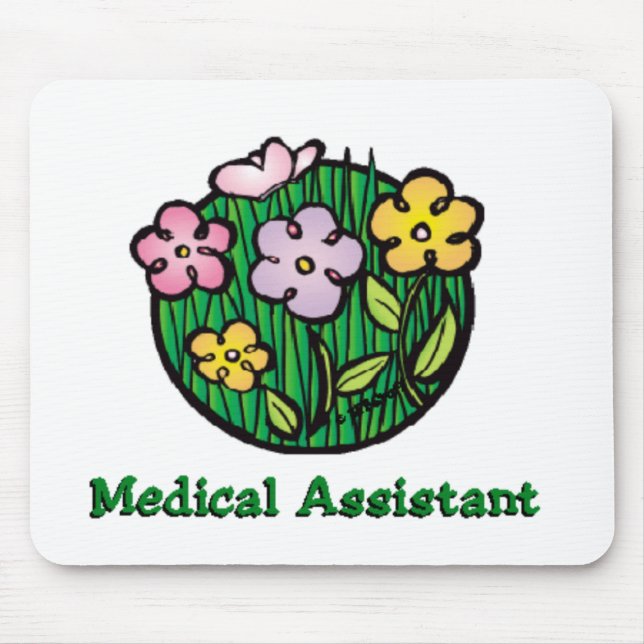 Medical Assistant Blooms 2 Mouse Pad (Front)