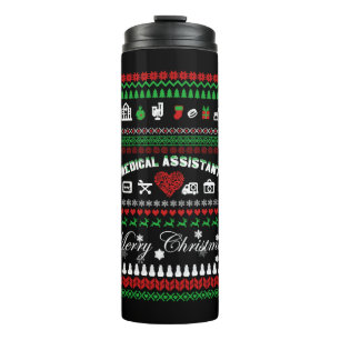 Medical Assistant Christmas Shirt Thermal Tumbler