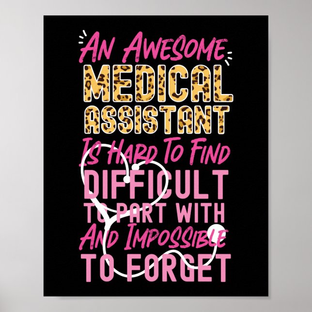 Medical Assistant Cma An Awesome Medical Assistant Poster (Front)