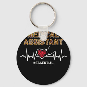 Medical Assistant #Essential Stethoscope Heartbeat Key Ring