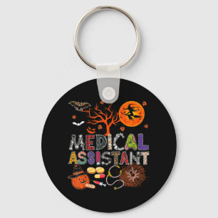 Medical Assistant Halloween Zombie Costume Scary P Key Ring