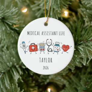 Medical Assistant Life Personalised Ornament