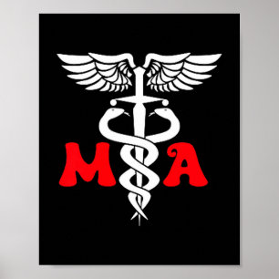 Medical assistant ma cma nursing doctor assistant poster