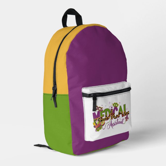 Medical Assistant - Mardi Gras Backpack (Back Corner Left)