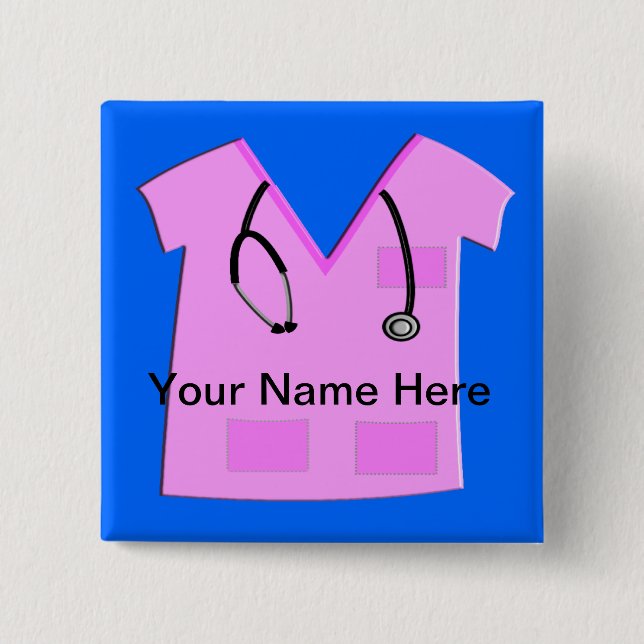 Medical Assistant Name Badge Pins Customisable (Front)