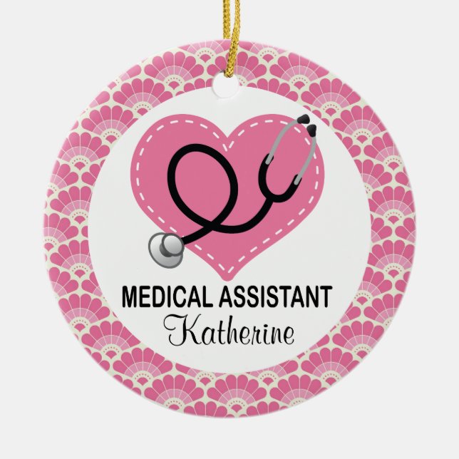 Medical Assistant Personalised Ornament (Front)