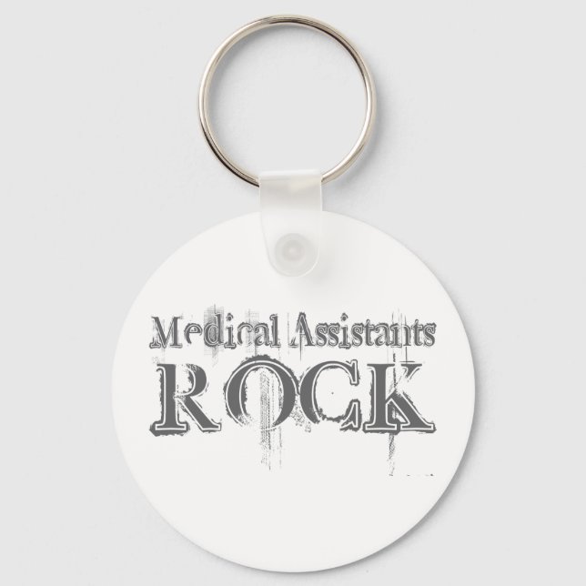 Medical Assistants Rock Key Ring (Front)