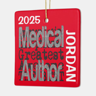 Medical Author Extraordinaire CUSTOM Ceramic Ornament