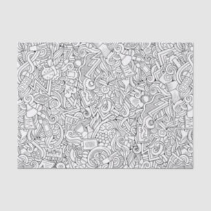 Medical B&W Pattern Tissue Paper