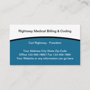 Medical Bill And Codeing Services Business Card