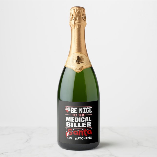 Medical Biller Sparkling Wine Label (Front)