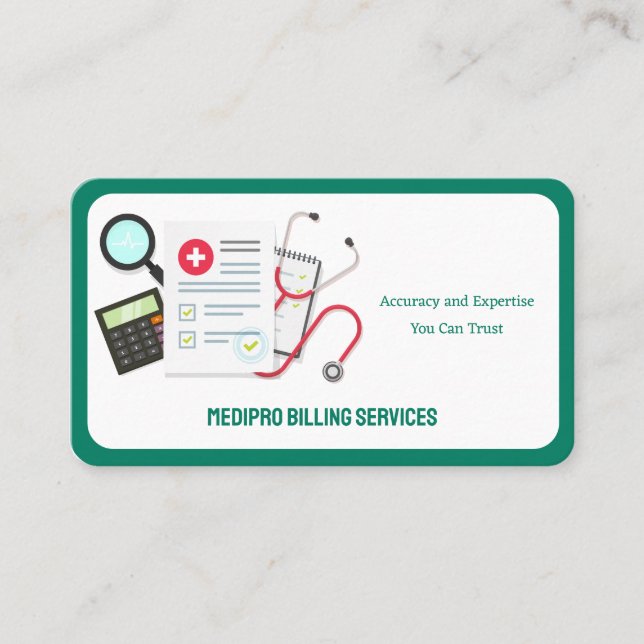 Medical Billing Business Card (Front)