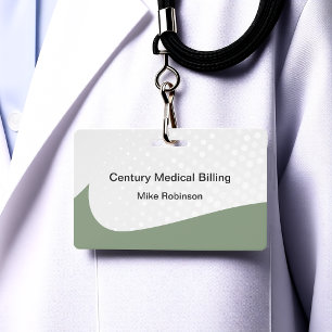 Medical Billing Office Staff Modern Name Badges ID Badge