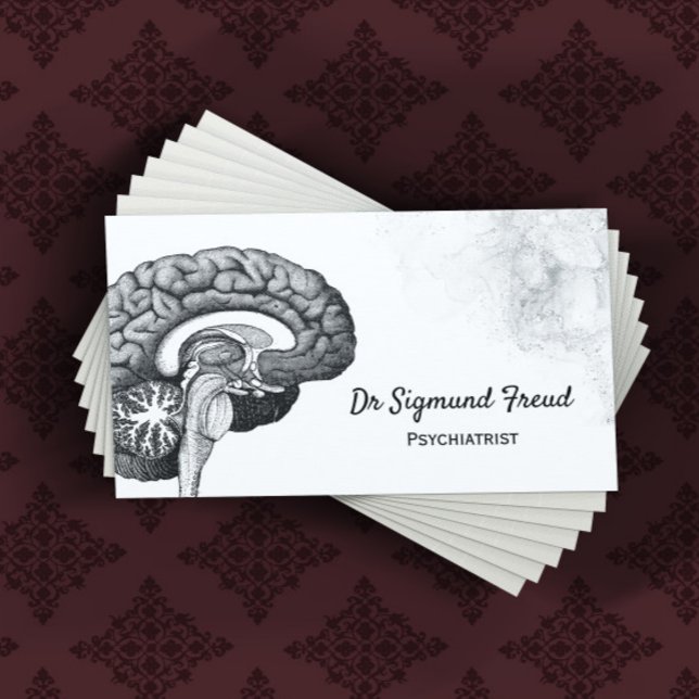 Medical brain anatomy clinic healthcare business card (Creator Uploaded)