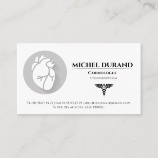 Medical Business Cards Cardiologist