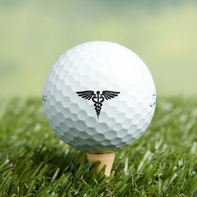 Medical Caduceus Golf Balls (Insitu Tee)