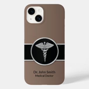 Medical Caduceus Silver Professional Case-Mate iPhone 14 Case