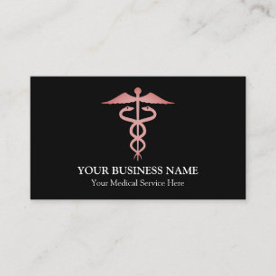 Medical Caduceus Symbol Business Card