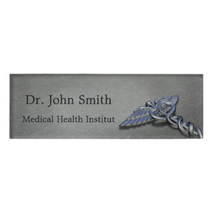 Medical Caduceus Symbol - Name Tag