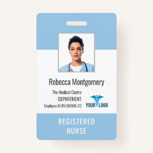 Medical Centre Employee Nurse Photo ID ID Badge
