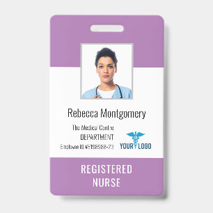 Medical Centre Registered Nurse Photo ID Badge