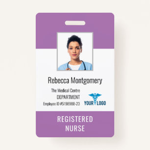 Medical Centre Registered Nurse Photo ID ID Badge