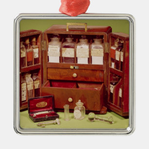 Medical chest by the Dinneford Family Chemist Metal Ornament