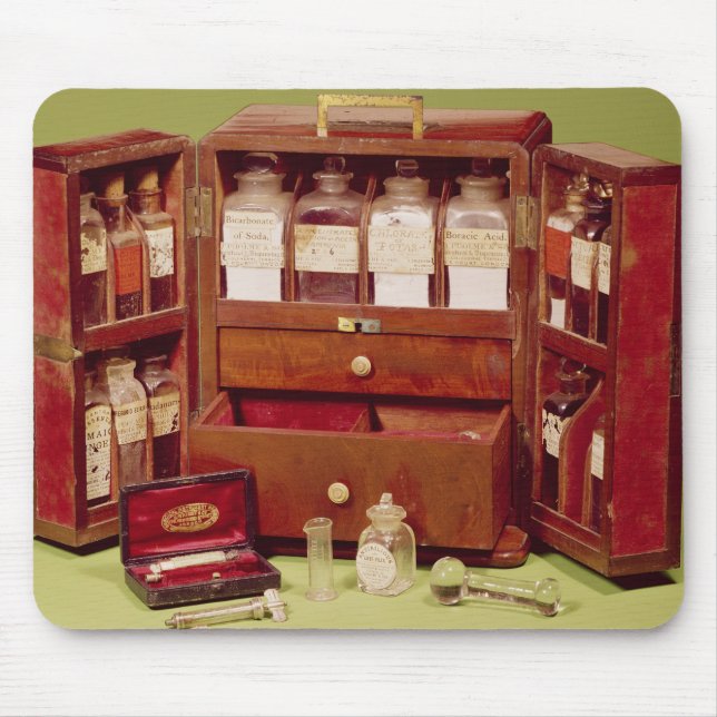 Medical chest by the Dinneford Family Chemist Mouse Pad (Front)