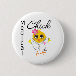 Medical Chick Occupation 6 Cm Round Badge